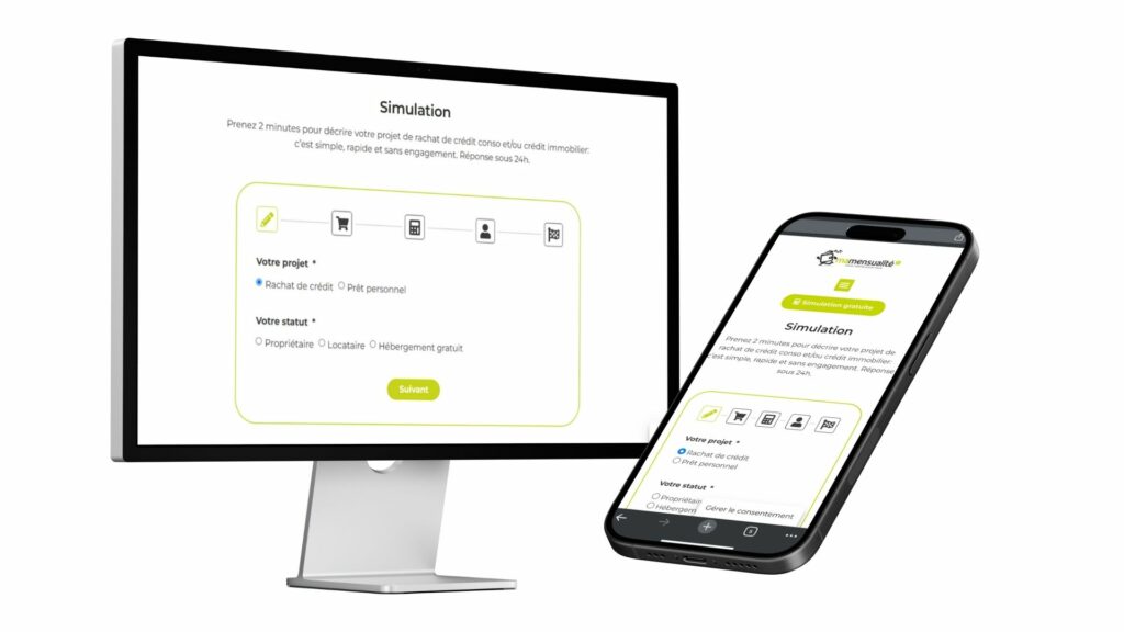 Simulation rachat de crédit avec 50 000 euros de trésorerie