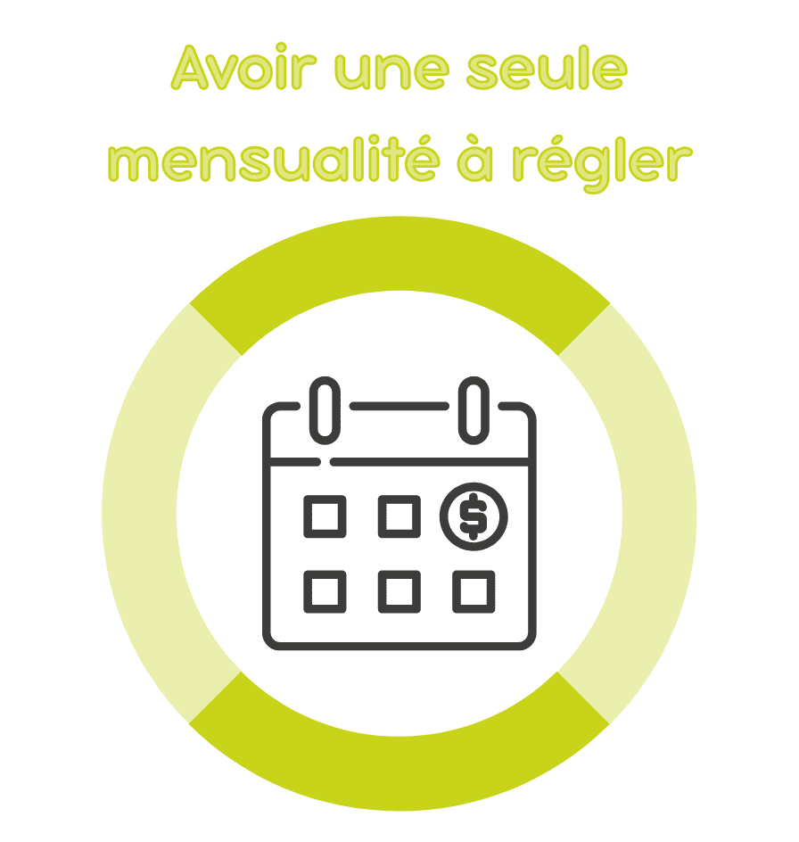 Avoir une seule mensualité à régler