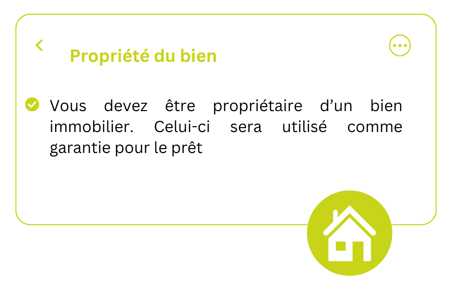 Propriété du bien