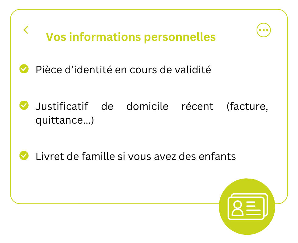 Vos informations personnelles