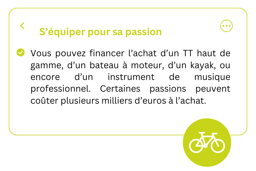 S'équiper pour sa passion