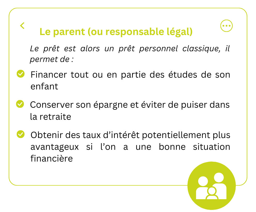 Le parent (ou représentant légal)