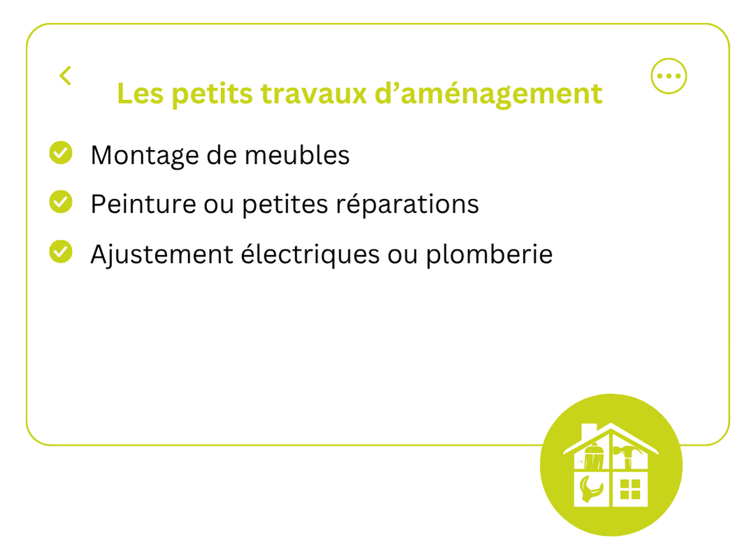 Les petits travaux d'aménagement