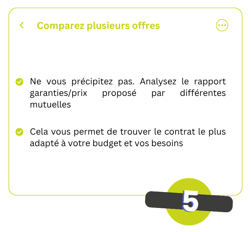 Comparez plusieurs offres