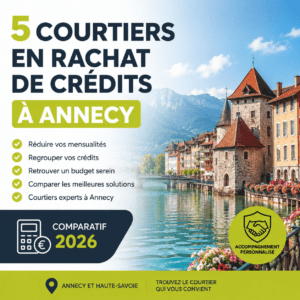 5 courtiers en rachat de crédit à Annecy